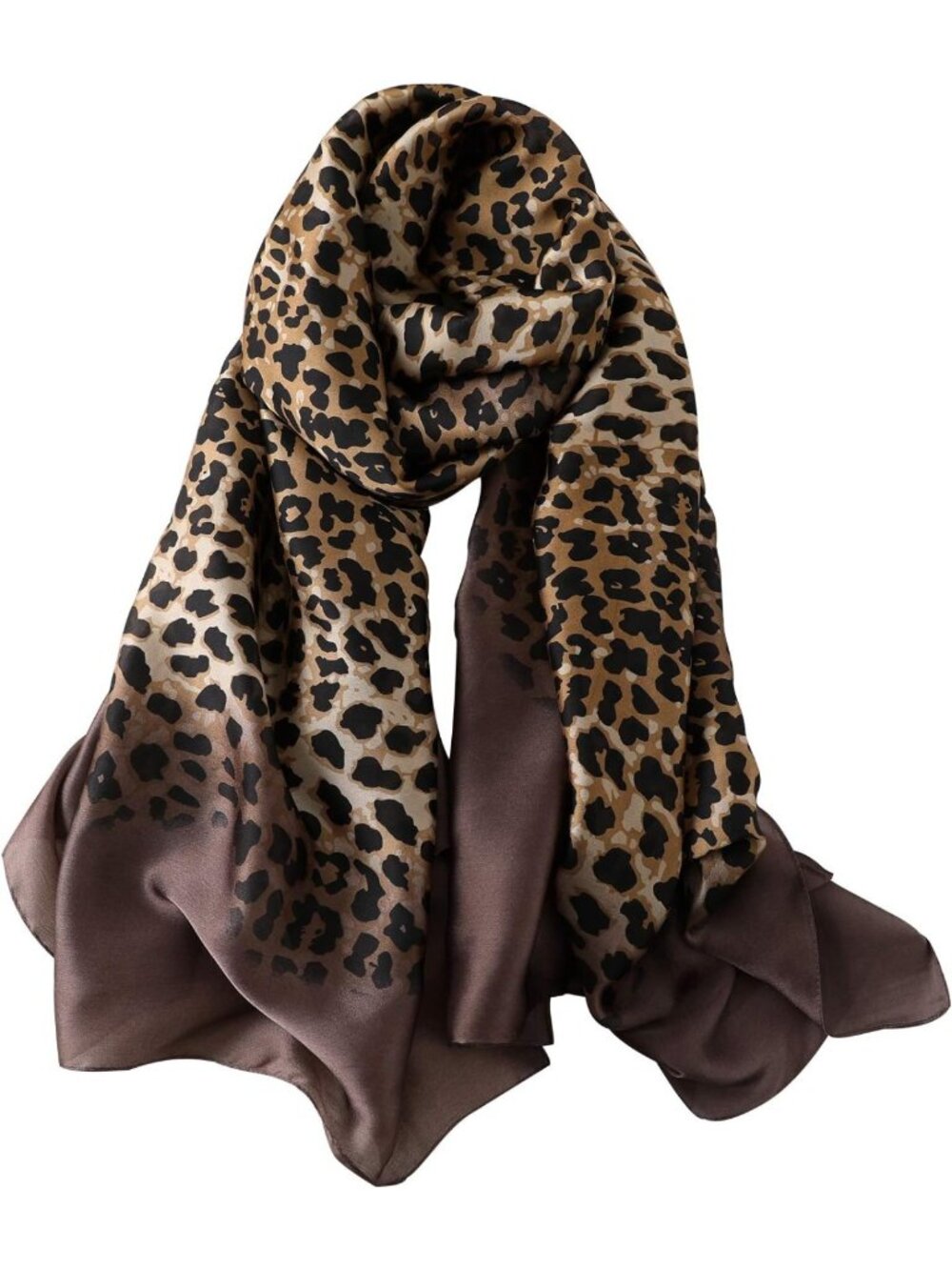 Luxury 100% Mulberry Silk Scarf - Long Lightweight Satin Wrap for Women